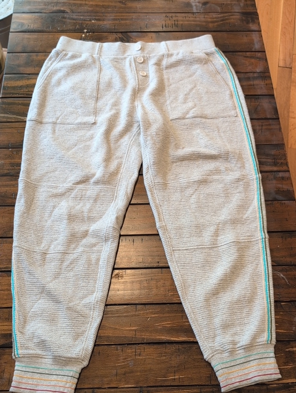 Faherty Rainbow Stitch Textured Joggers